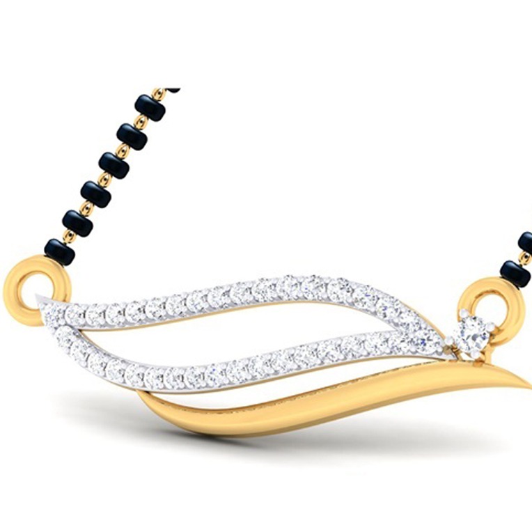 Gold Diamond Mangalsutra