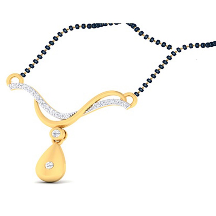 Gold Diamond Mangalsutra