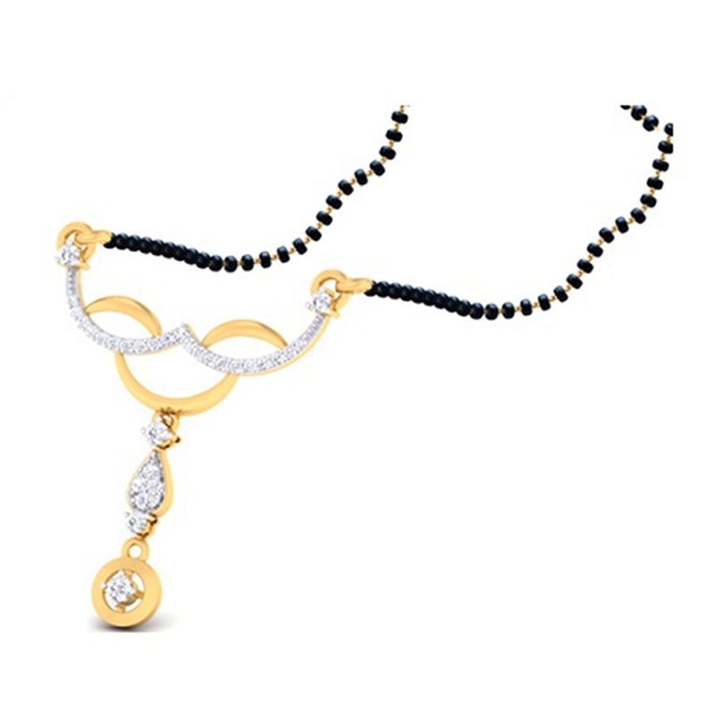 Gold Diamond Mangalsutra