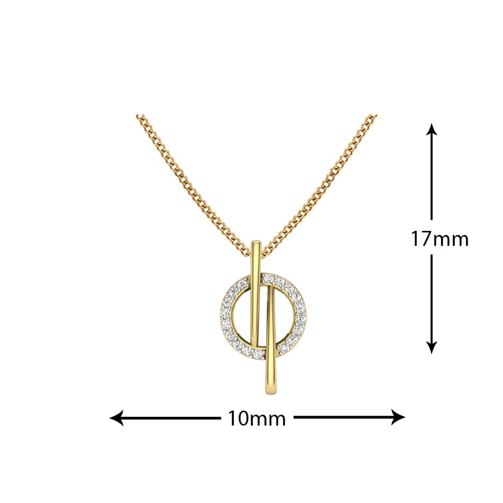 14kt Delicate Diamond Pendant - Image 3