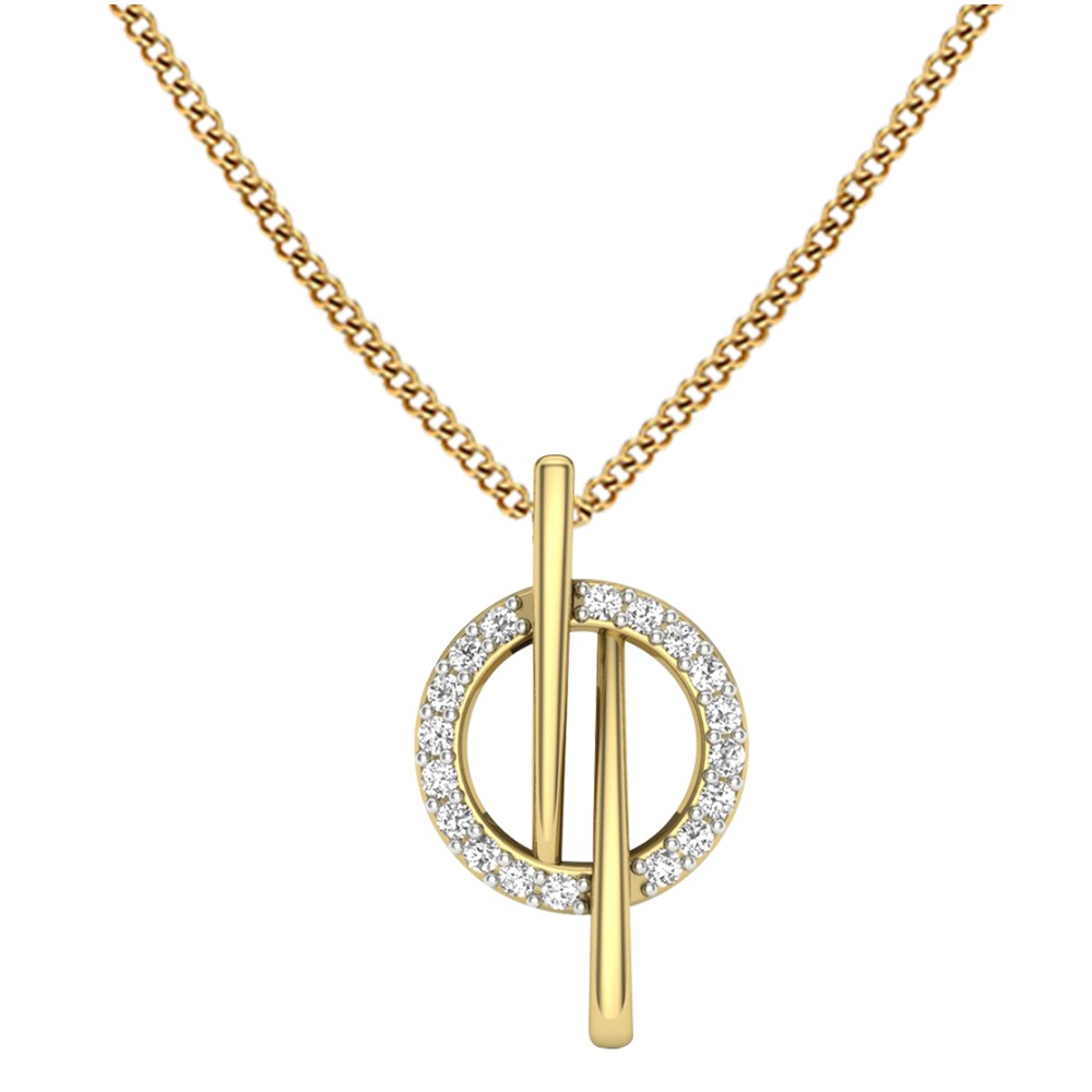 14kt Delicate Diamond  Pendant