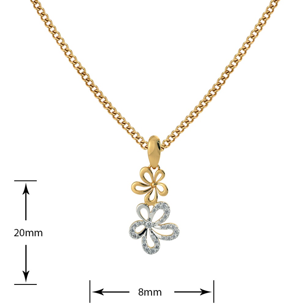 twin Flower Pendant - Image 3