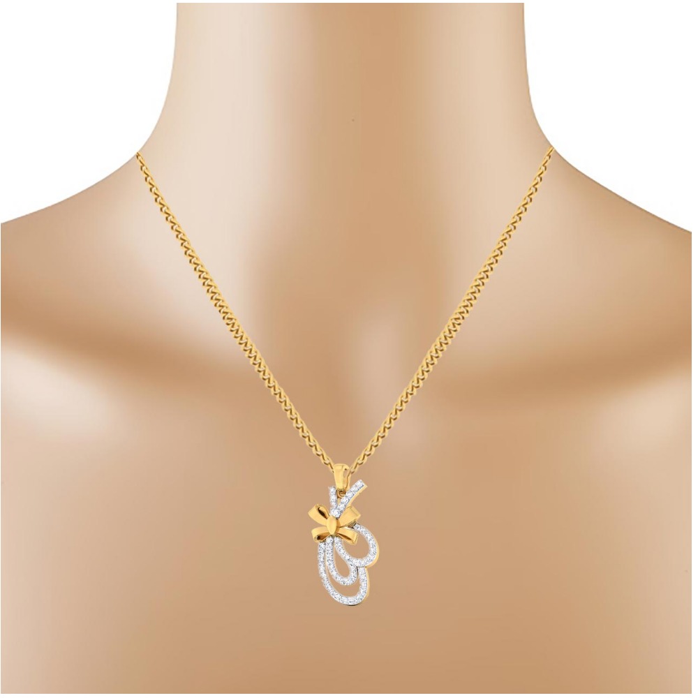 14kt Delicate pendant - Image 2