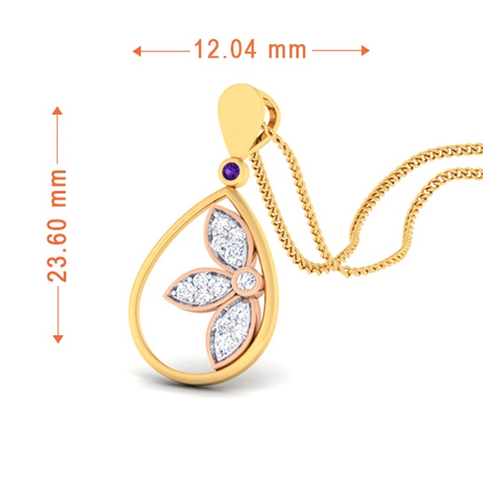Fancy Diamond Pendant Set - Image 4