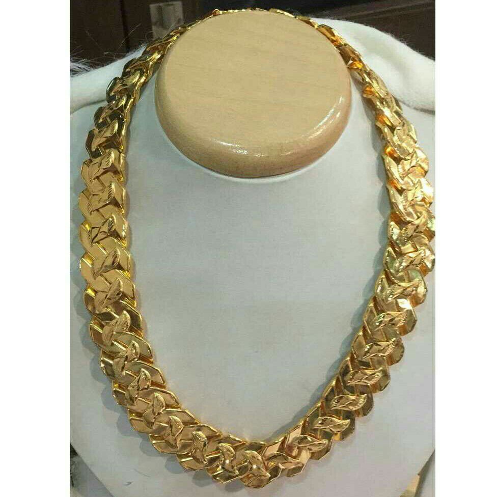 22KT Gold Hollow Chain For Men