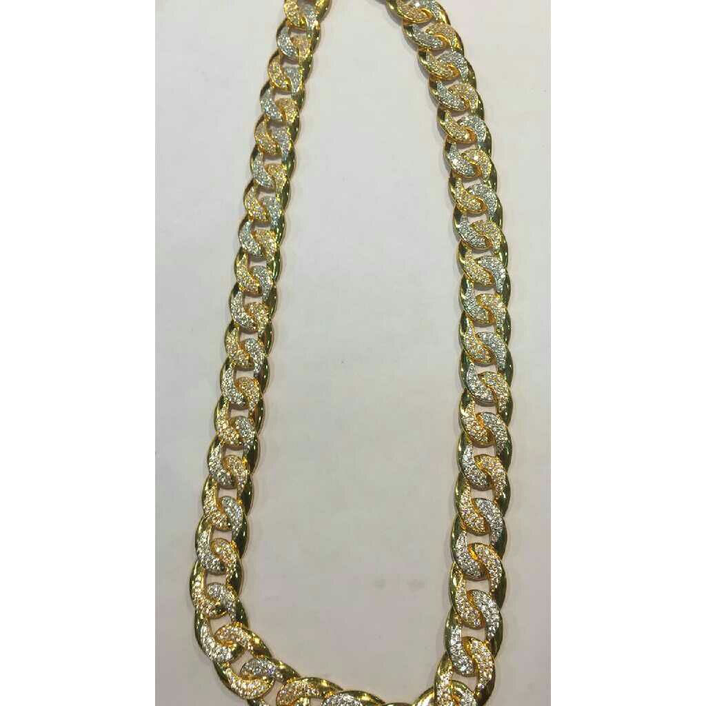 Broad Pattern 22KT Gold Chain
