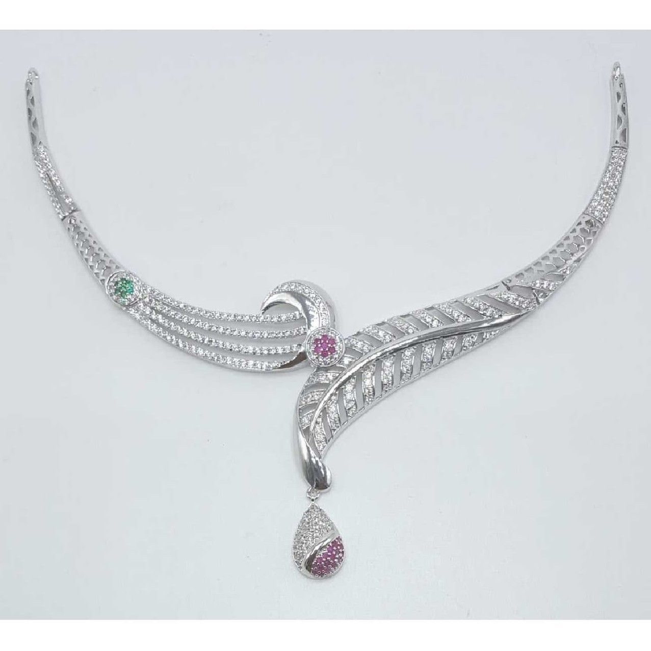 Designer Silver Ladies Necklace