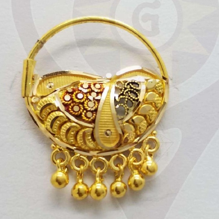 22kt gold antique design nath