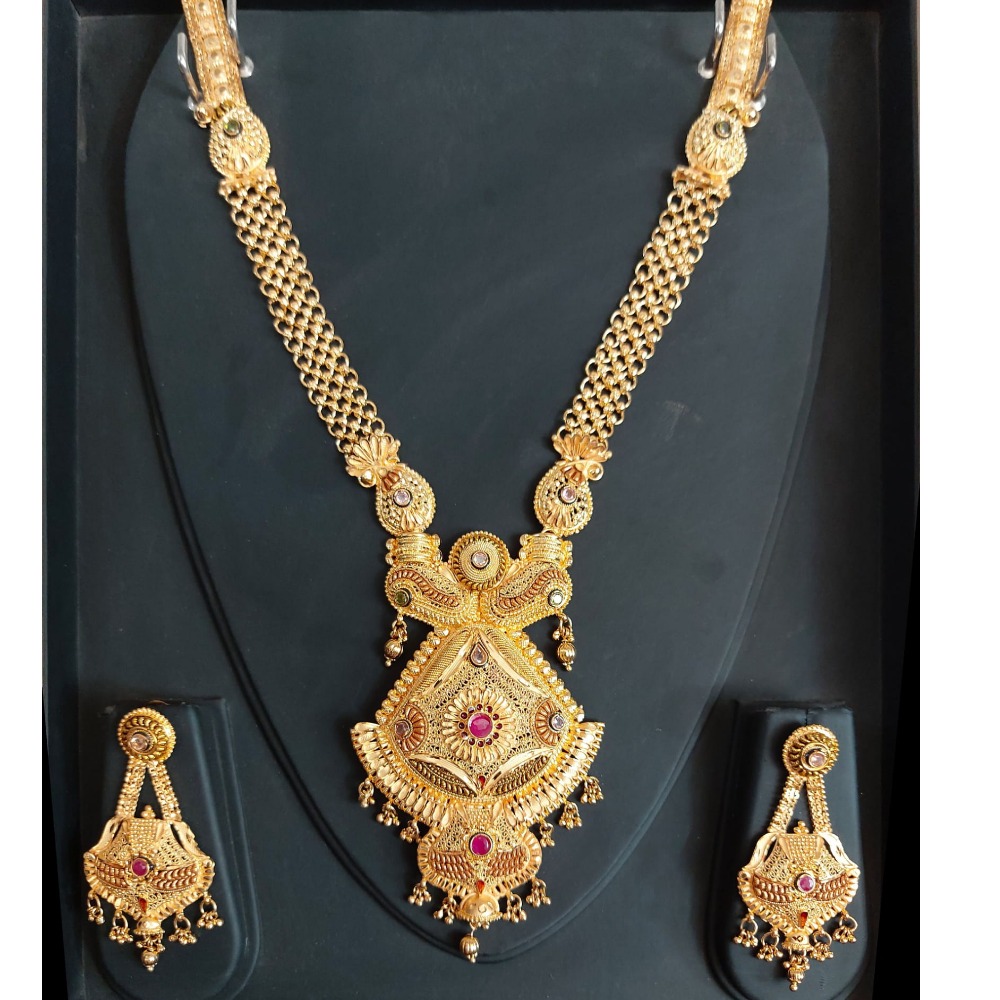 916 Gold Classic Long Necklace Set PJ-8974