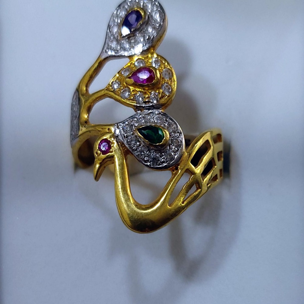 916 Gold Modern Ring PJ-9696