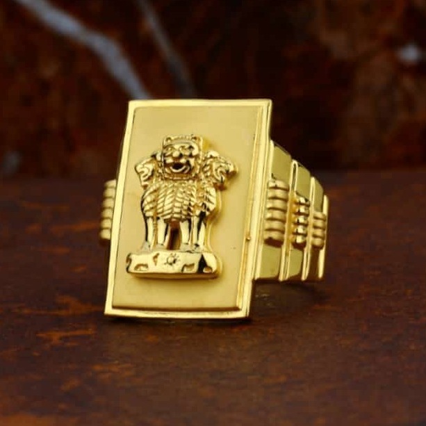 22KT Gold Hallmark Attractive Design ring
