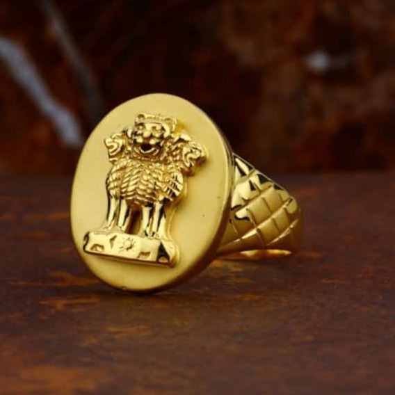 22KT Gold Daily Wear Ring For Men's