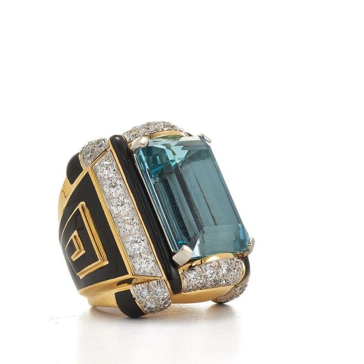 916 CZ Blue Stone Ring
