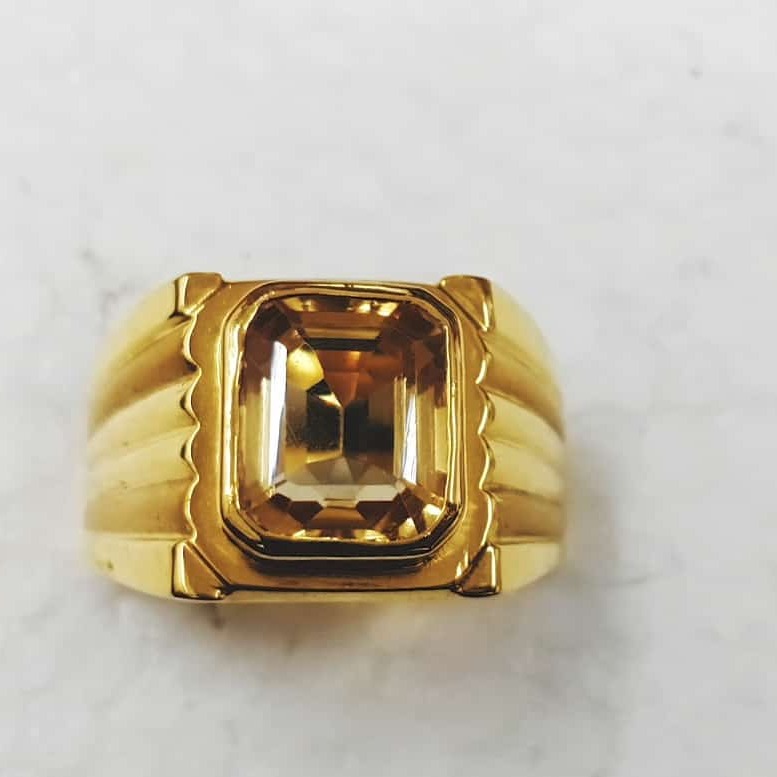 916 Gold Casually Ring For Men's