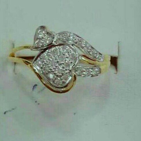 Gold Polished Attractive Stone Ring