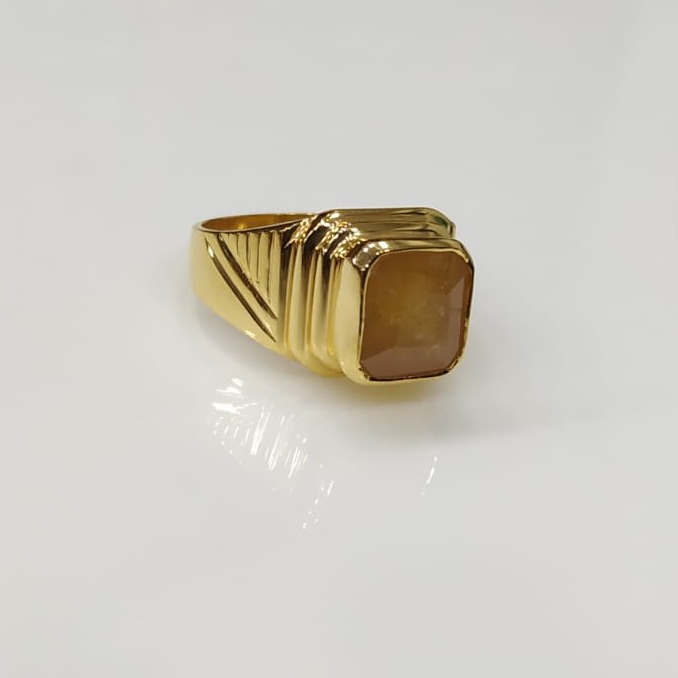 22kt Gold Hallmark Simple Design Ring For Men's