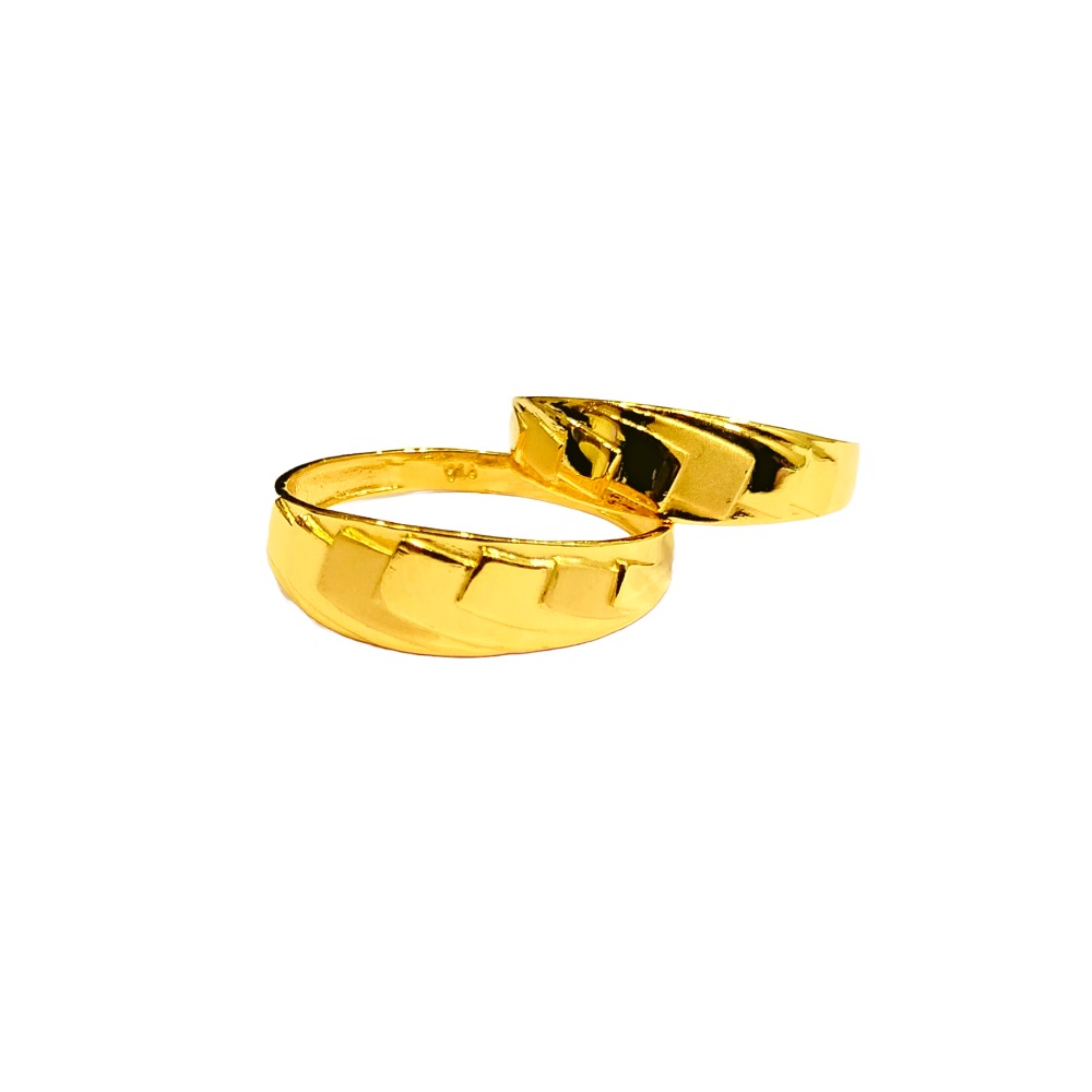 22KT Couple Plain Design Rings - Image 2