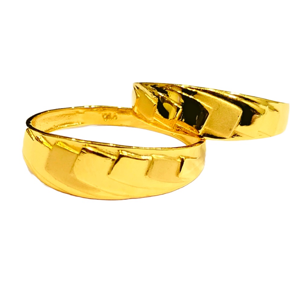 22KT Couple Plain Design Rings