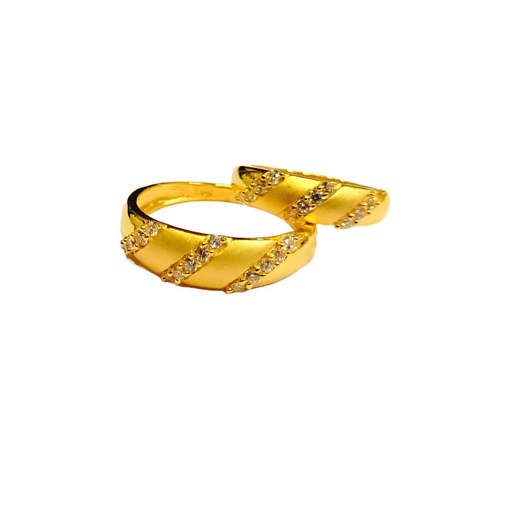 22KT Couple Cz Beautiful Design Ring
