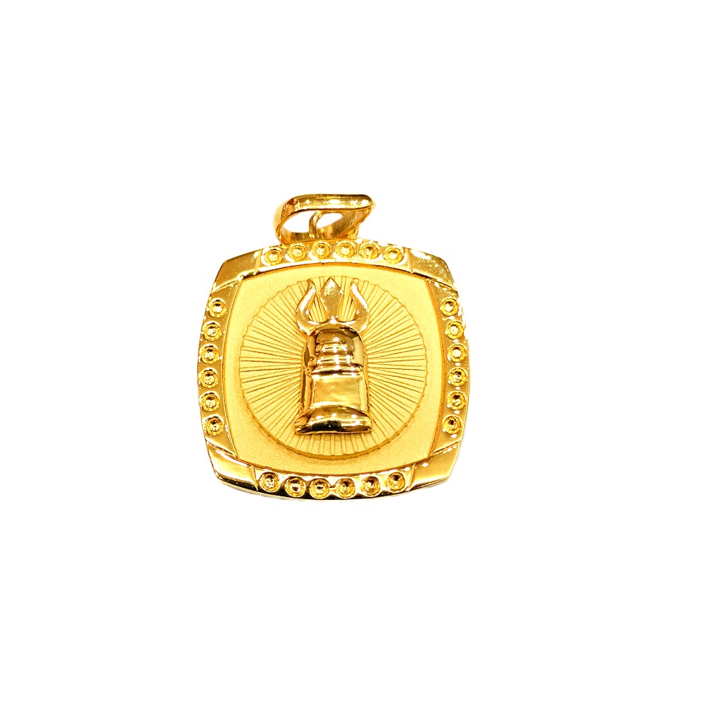 22KT Bahubali Shivling Design Pendant