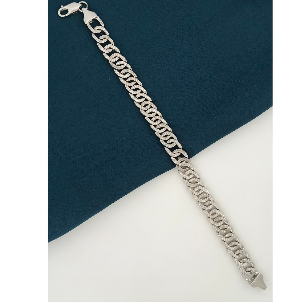 925 silver unique design gents bracelet - Image 2