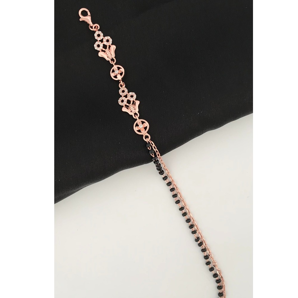 925 Silver Unique Design Mangalsutra Bracelet - Image 2