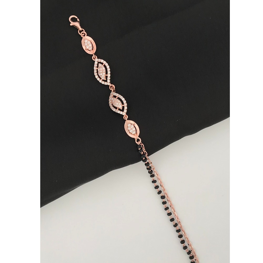 925 Silver Rose Gold Mangalsutra Bracelet - Image 2