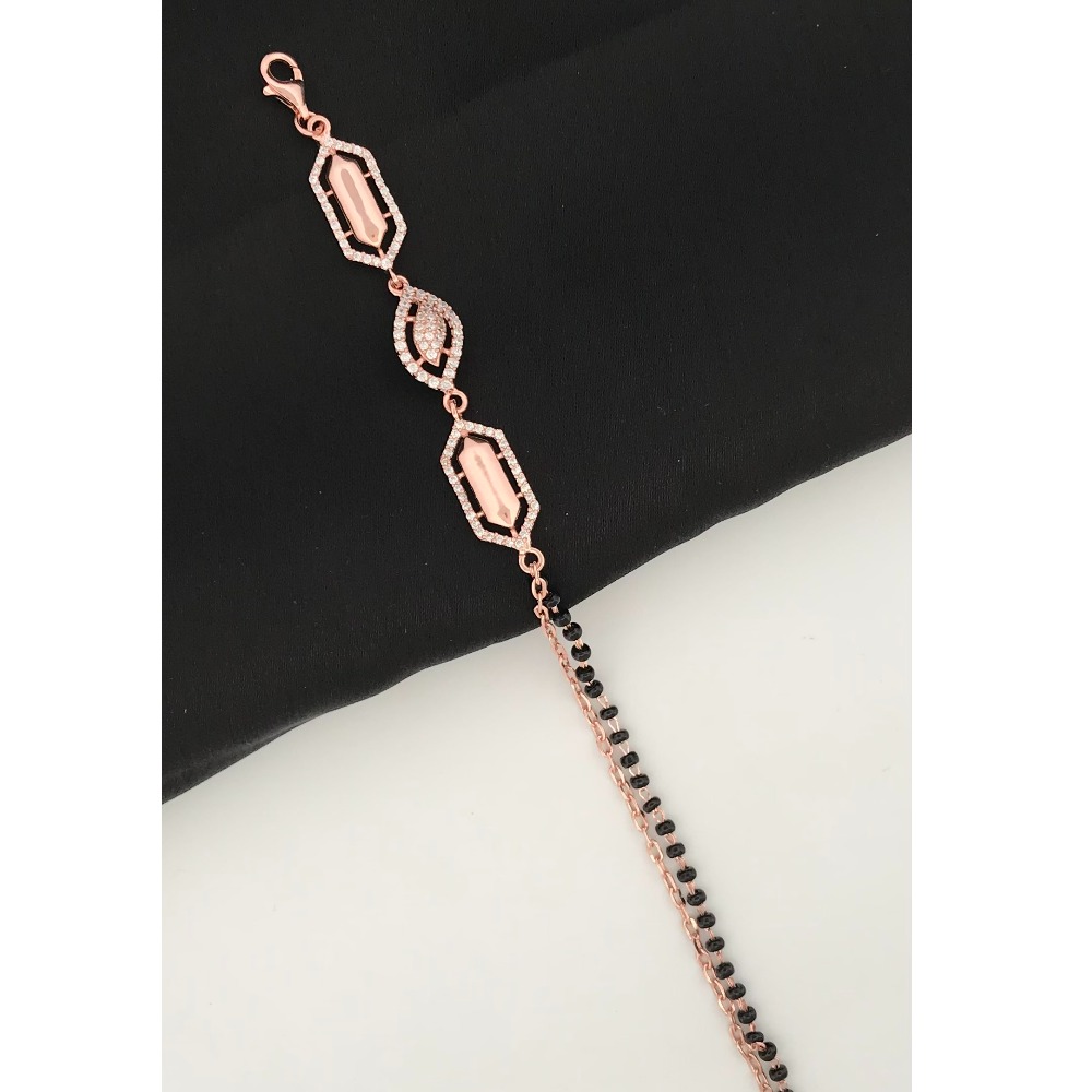 925 Silver Unique Design Mangalsutra Bracelet - Image 2