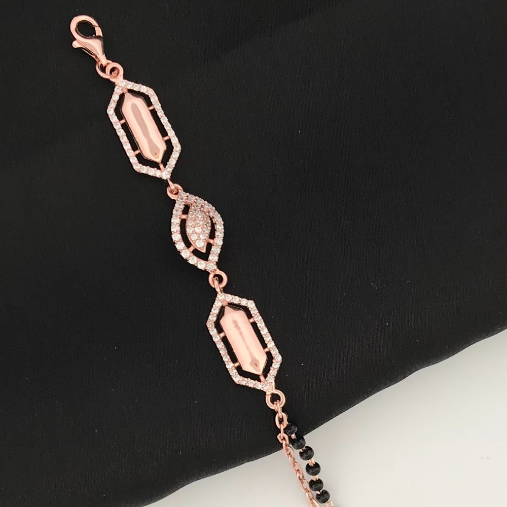 925 Silver Unique Design Mangalsutra Bracelet