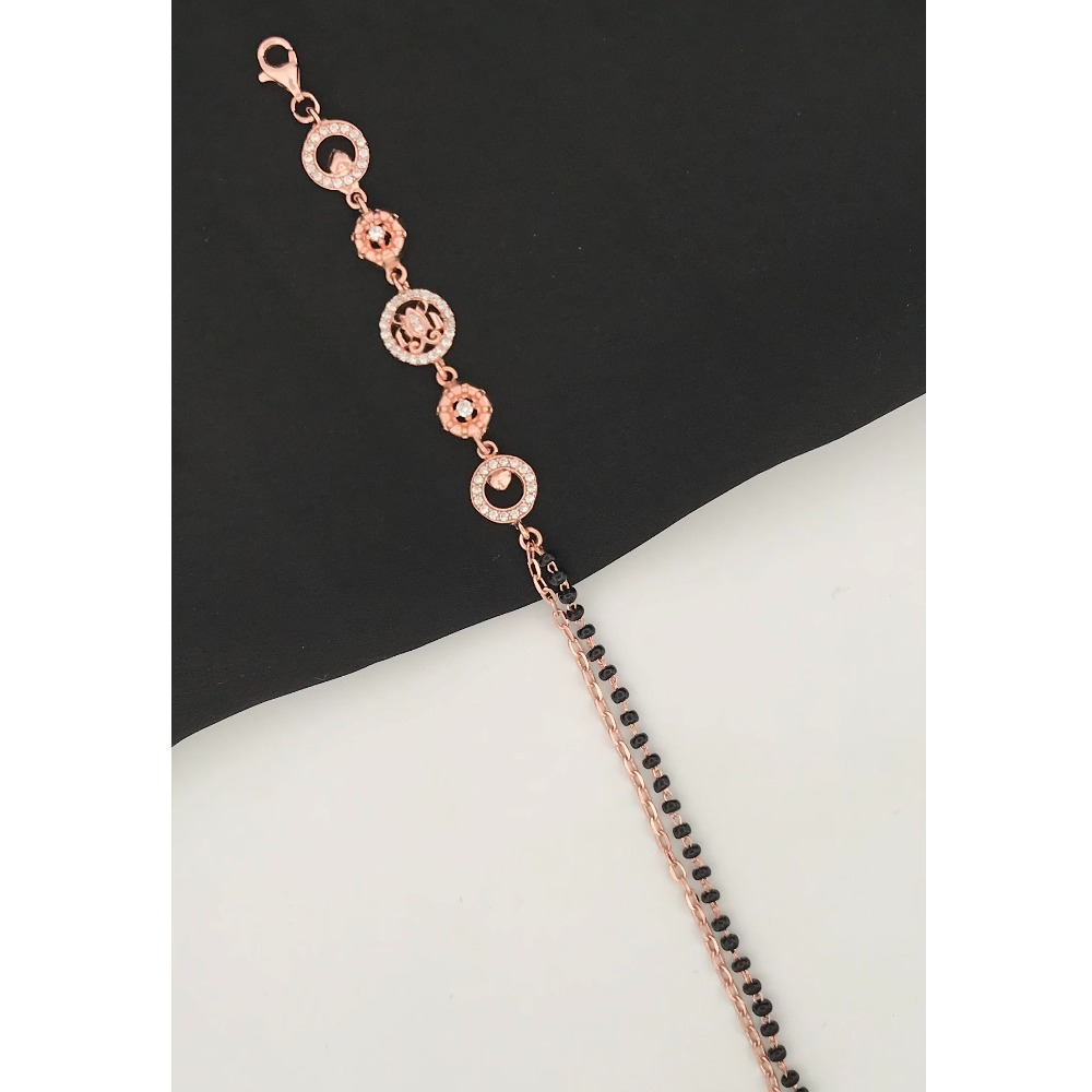 925 Silver Elegant Design Mangalsutra Bracelet - Image 2