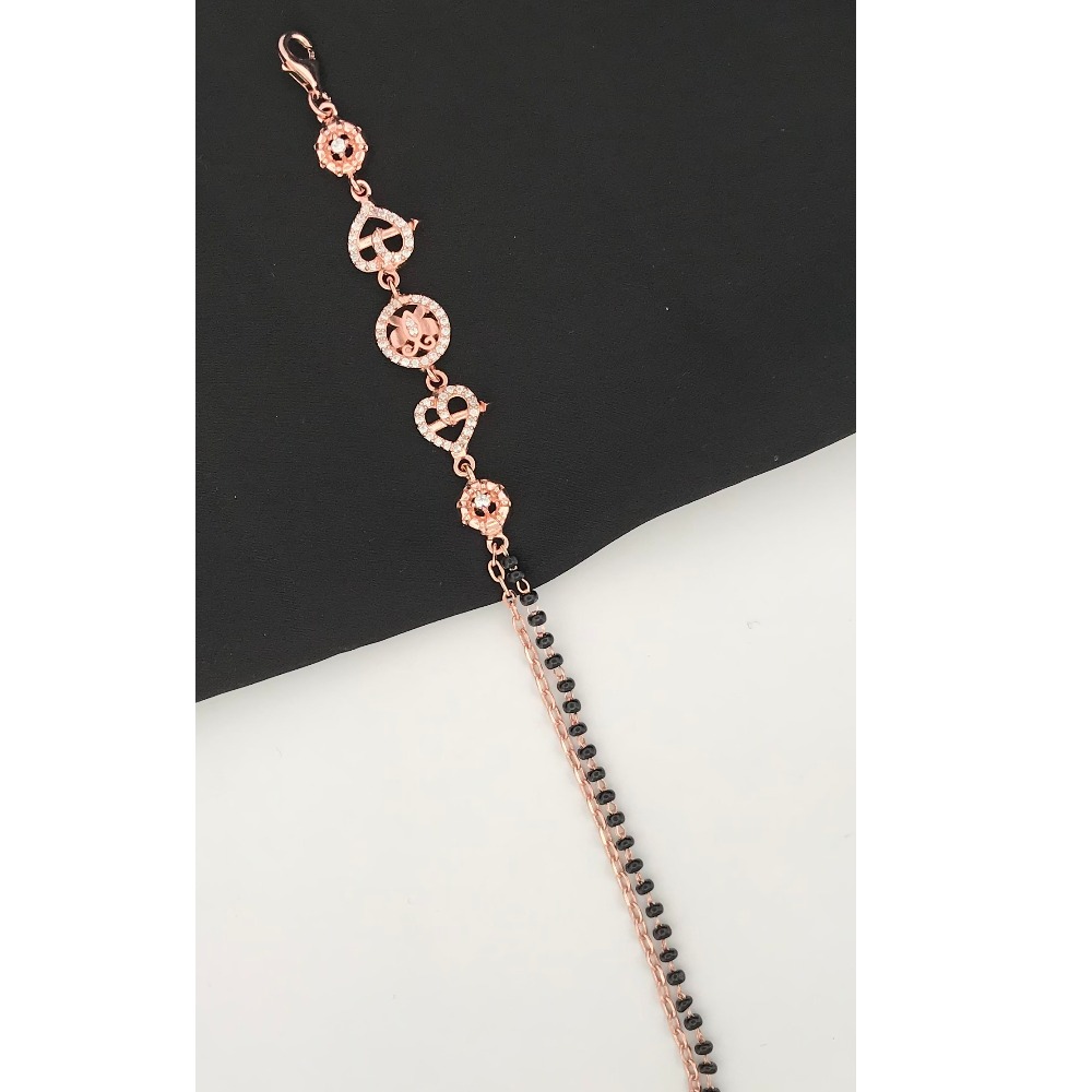 925 Silver Unique Design Mangalsutra Bracelet - Image 2