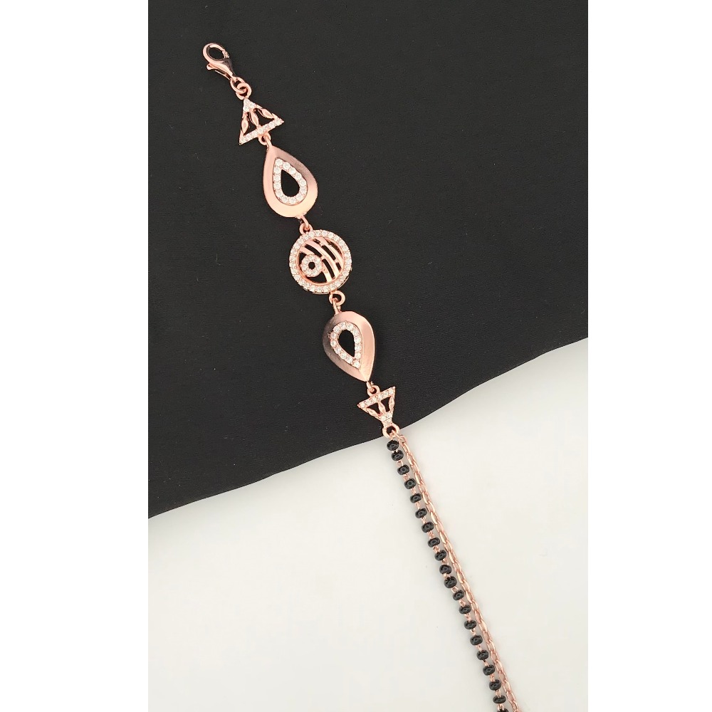 925 Silver Unique Design Mangalsutra Bracelet - Image 2