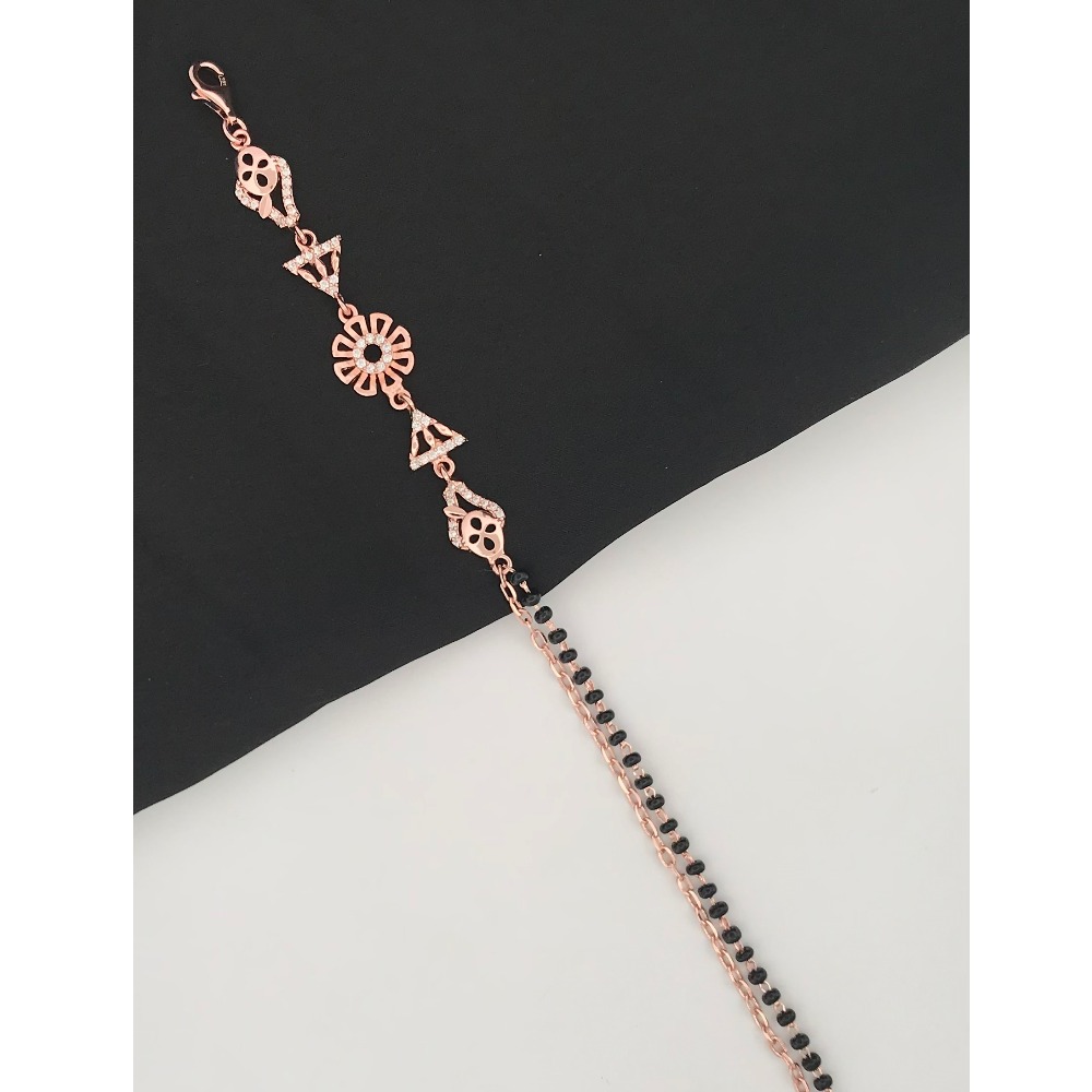 925 Silver Beautiful Design Mangalsutra Bracelet - Image 2