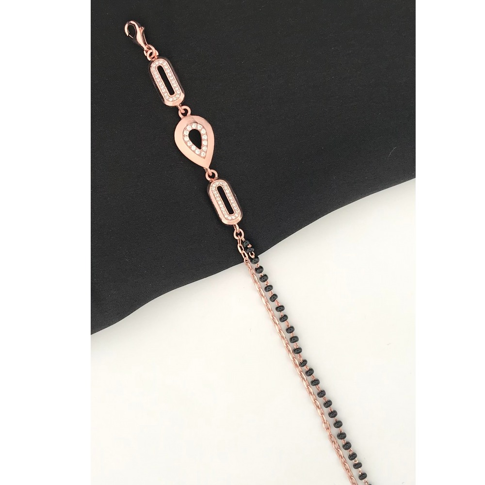 925 Silver Beautiful Design Mangalsutra Bracelet - Image 2