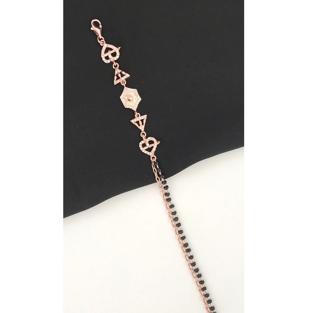 925 Silver Elegant Mangalsutra Bracelet - Image 2
