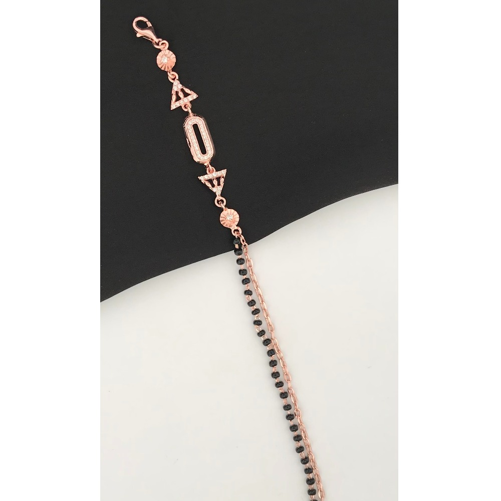 925 Silver Beautiful Design Mangalsutra Bracelet - Image 2