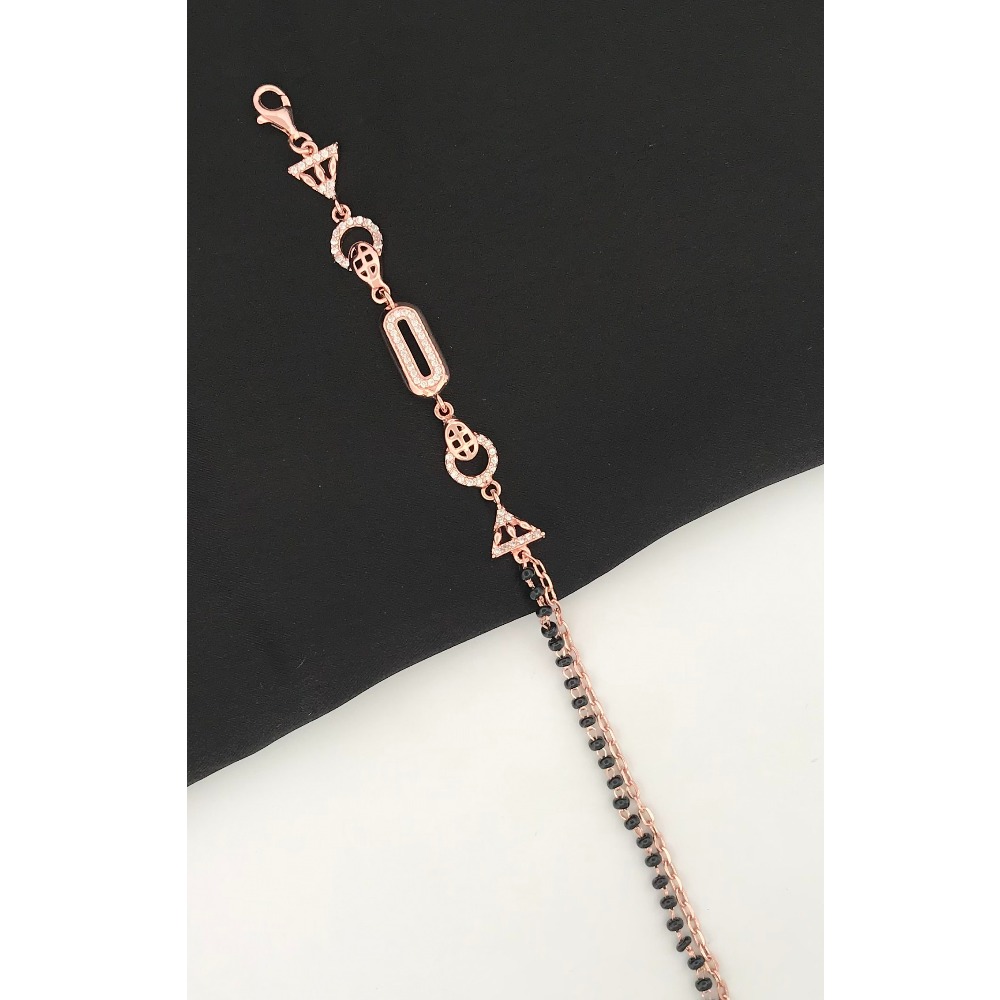 925 Silver Unique Design Mangalsutra Bracelet - Image 2