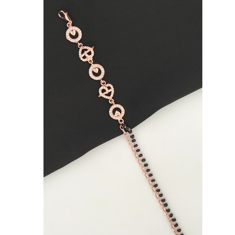 925 Silver Unique Design Mangalsutra Bracelet - Image 2