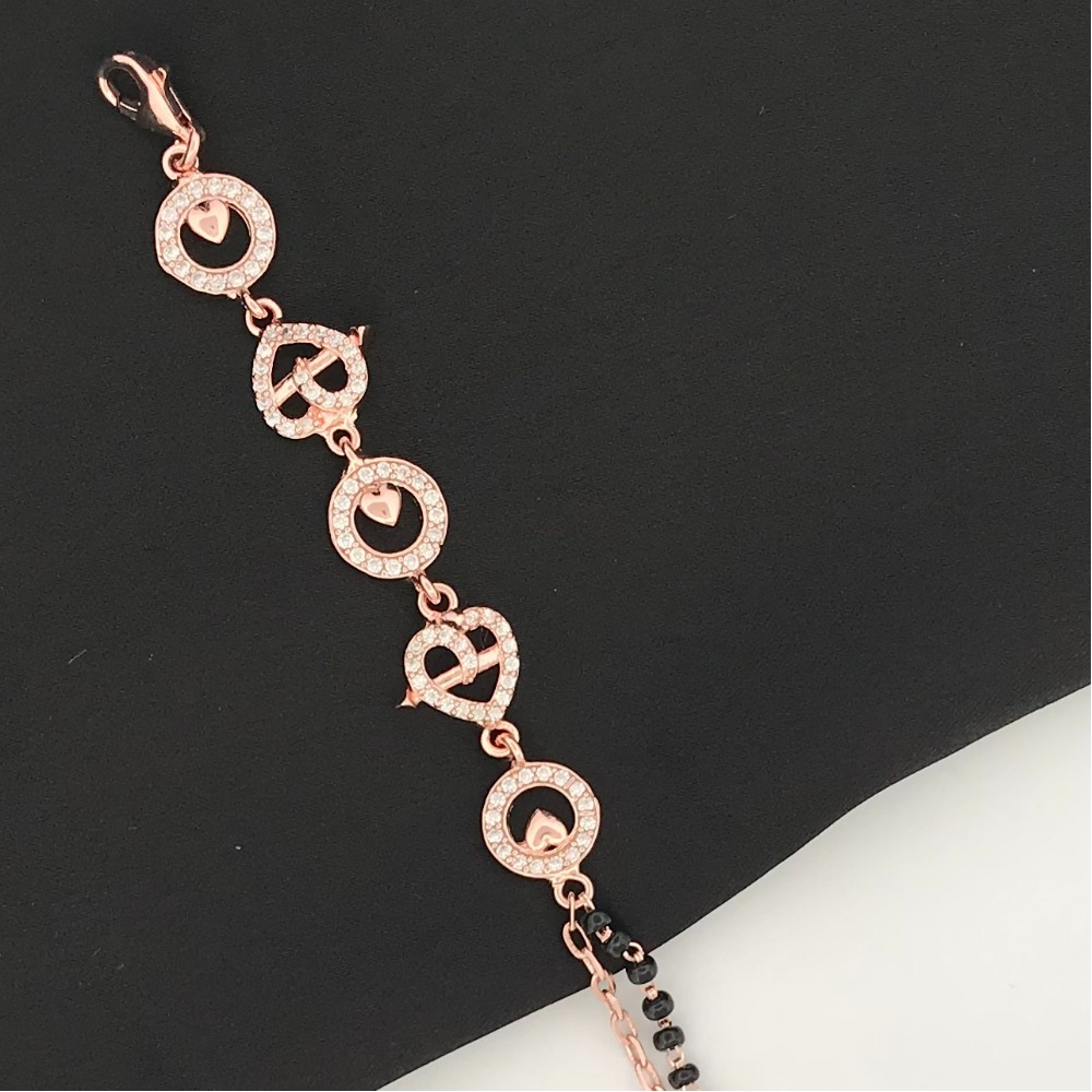 925 Silver Unique Design Mangalsutra Bracelet