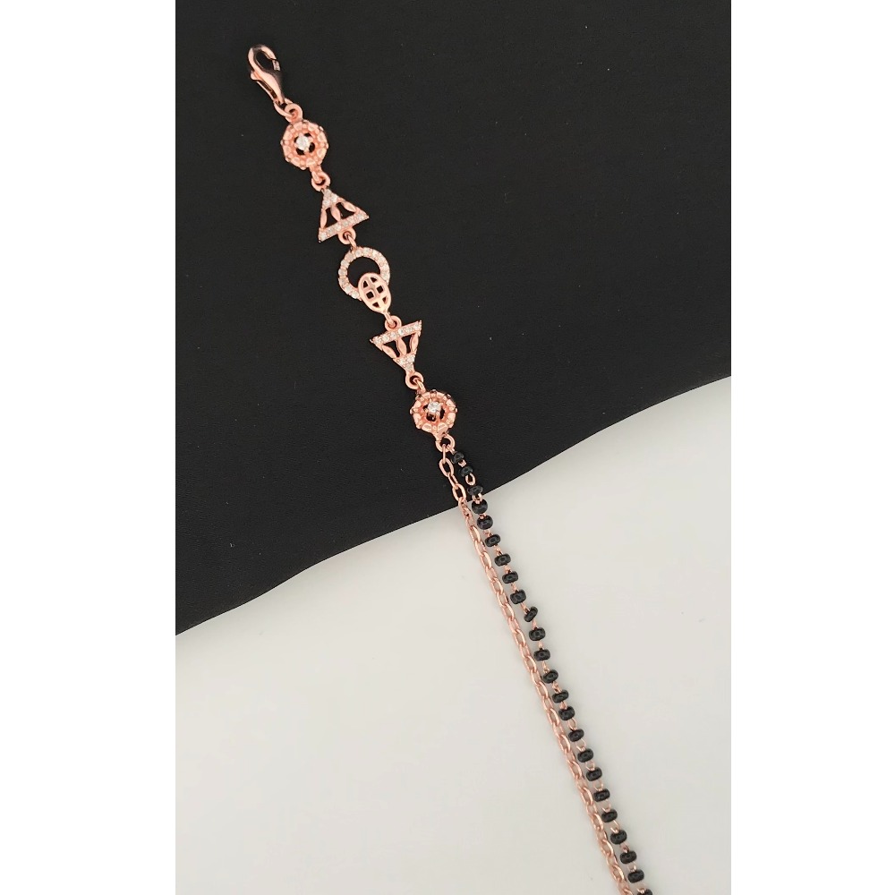 925 Silver Unique Design Mangalsutra Bracelet - Image 2
