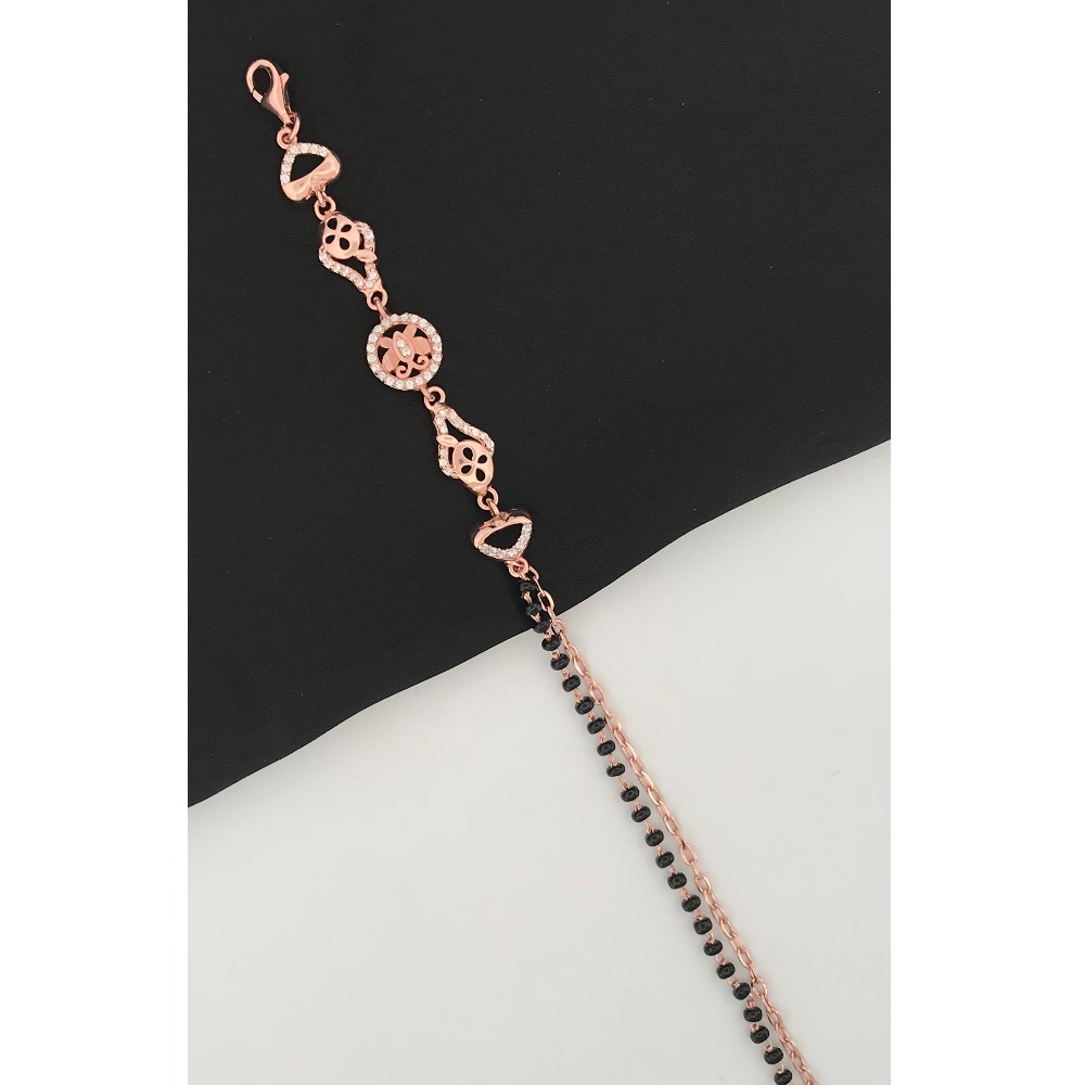 925 Silver Unique Design Mangalsutra Bracelet - Image 2