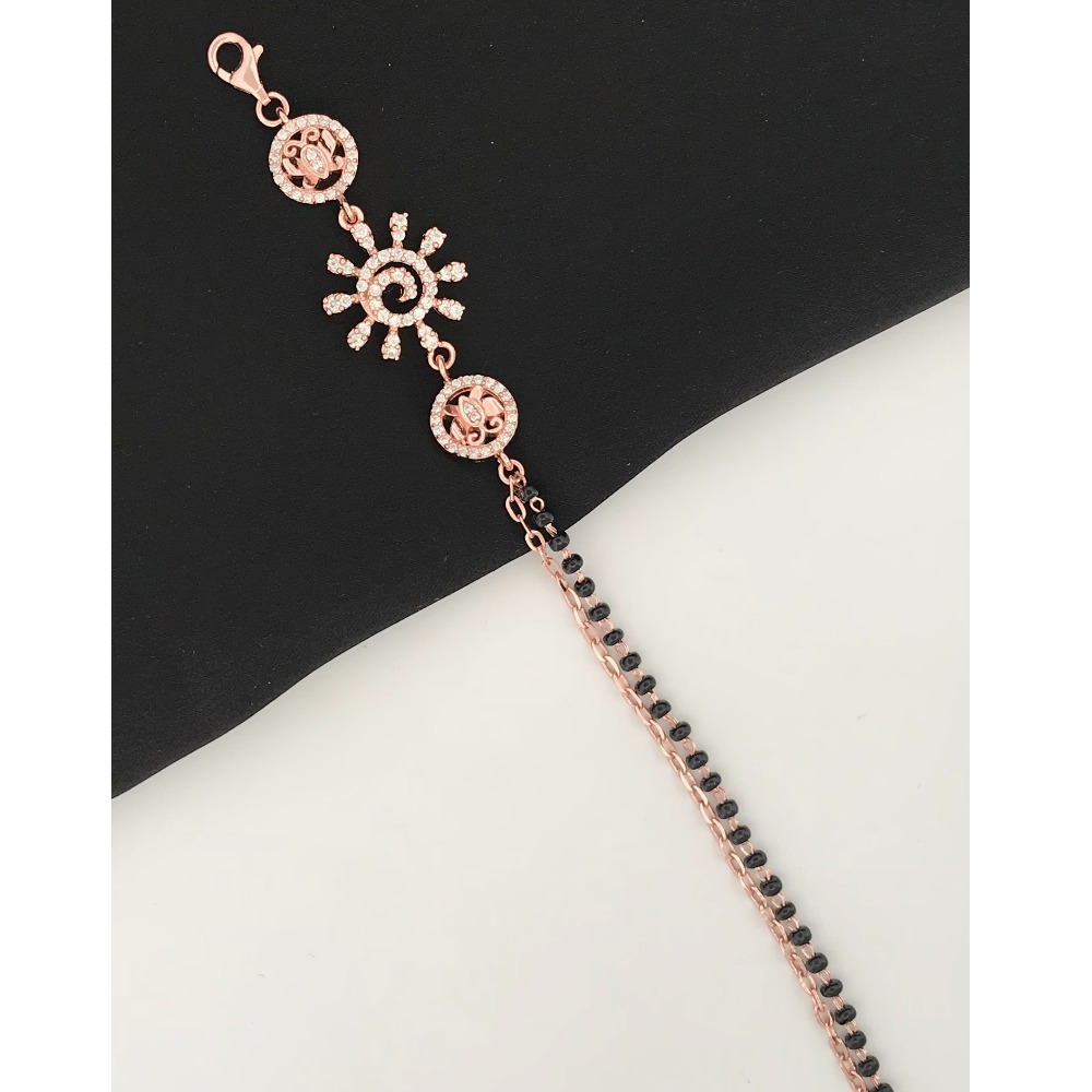 925 Silver Elegant Design Mangalsutra Bracelet - Image 2