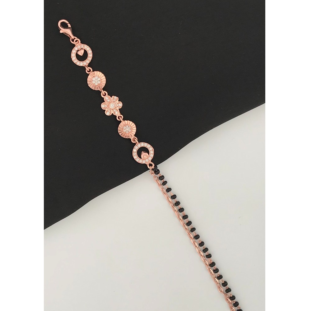 925 Silver Beautiful Design Mangalsutra Bracelet - Image 2