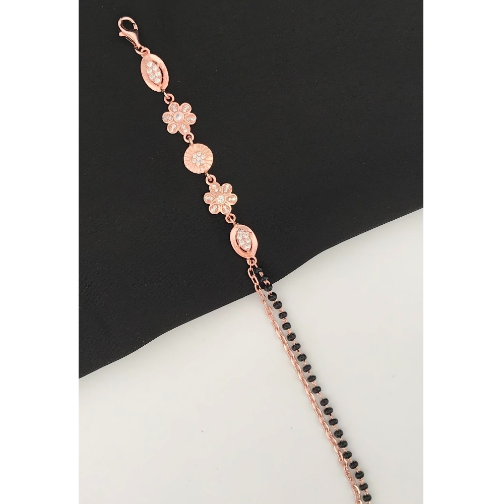 925 Silver Beautiful Design Mangalsutra Bracelet - Image 2