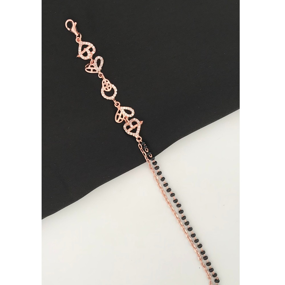925 Silver Designer Mangalsutra Bracelet - Image 2