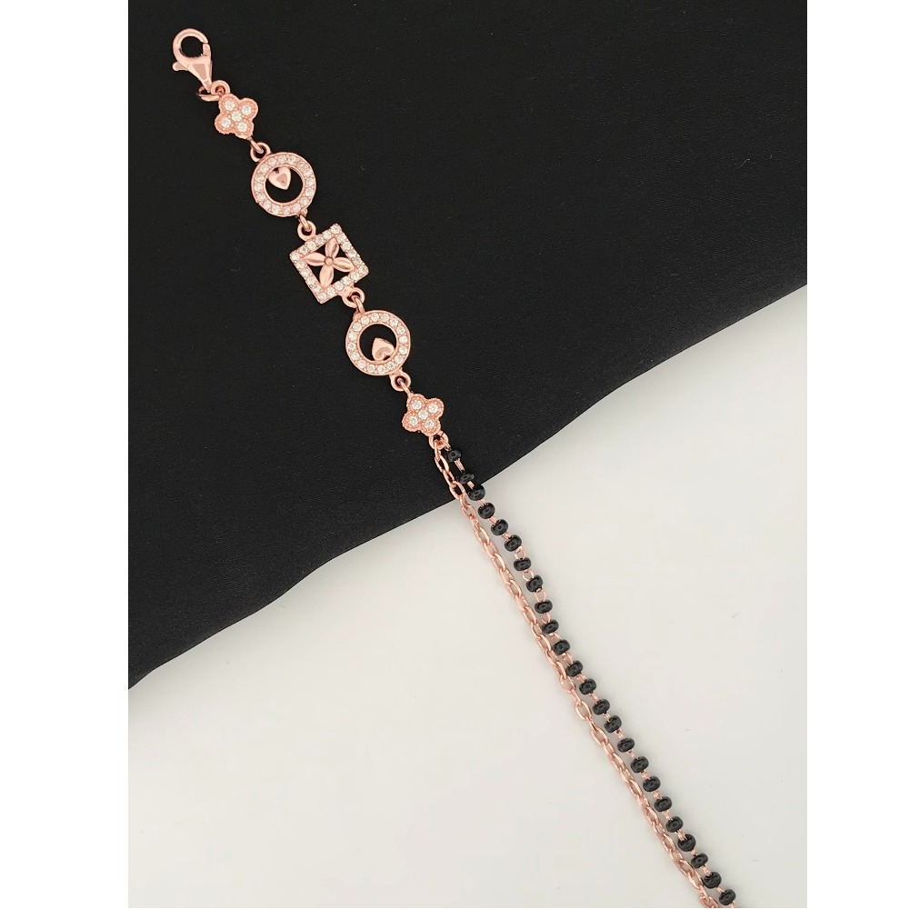 925 Silver Elegant Design Mangalsutra Bracelet - Image 2