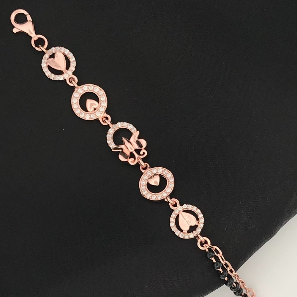 925 Silver Cz Design Mangalsutra Bracelet