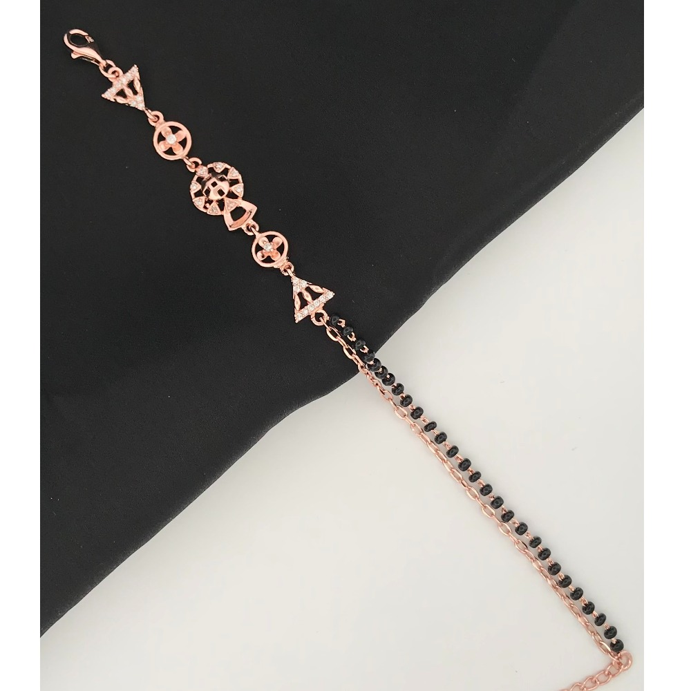 925 Silver Elegant Cz Design Mangalsutra Bracelet - Image 2