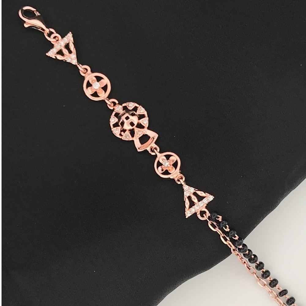 925 Silver Elegant Cz Design Mangalsutra Bracelet