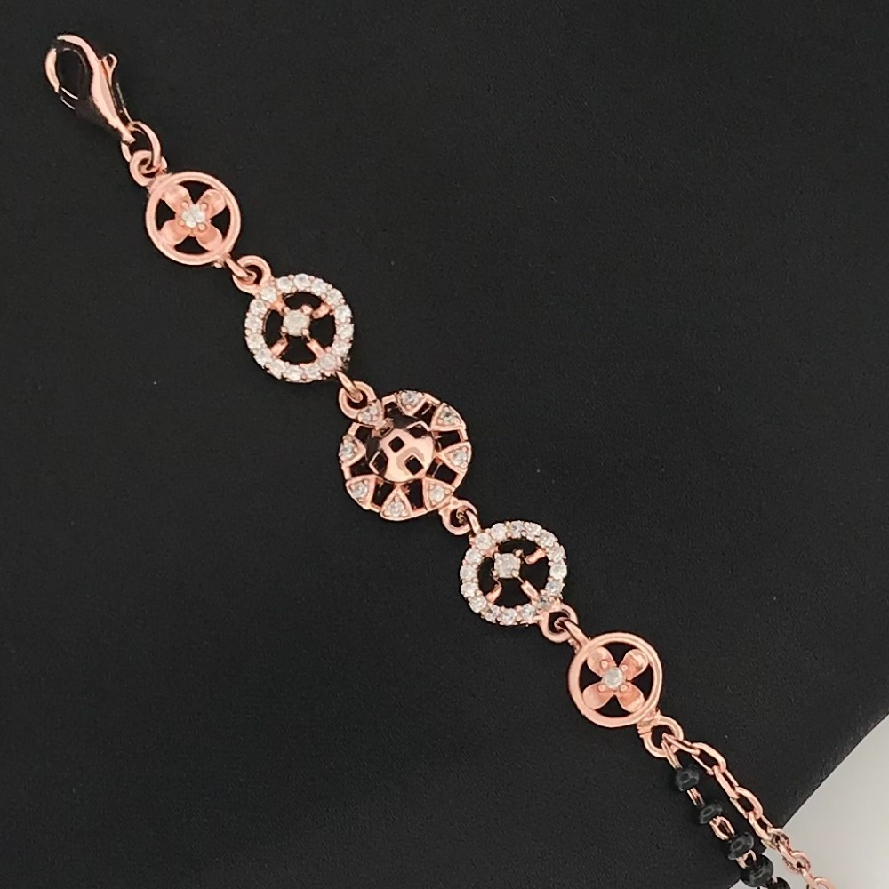 925 Silver Cz Design Mangalsutra Bracelet